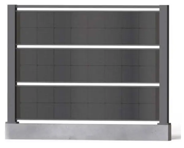 gard fotovoltaic lamelele fotovoltaice